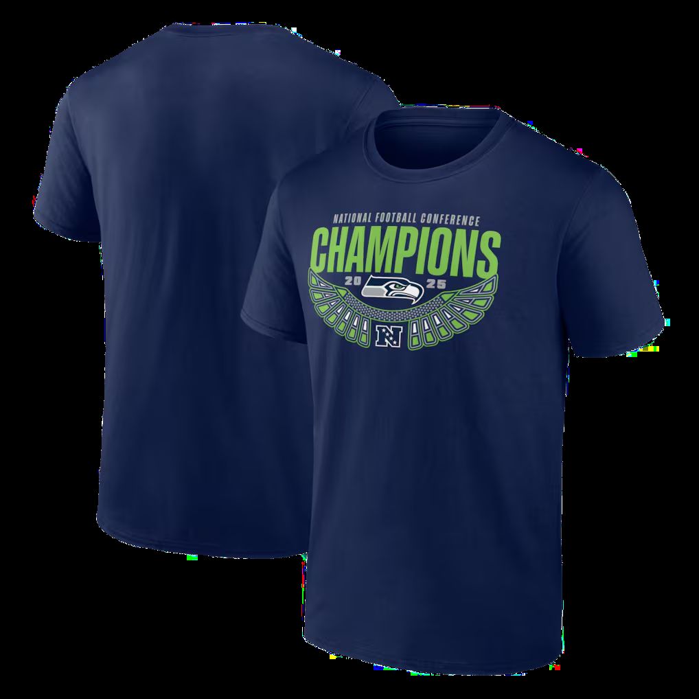 Men 2026 NFL Seattle Seahawks T-shirt blue 013->->Sports Accessory
